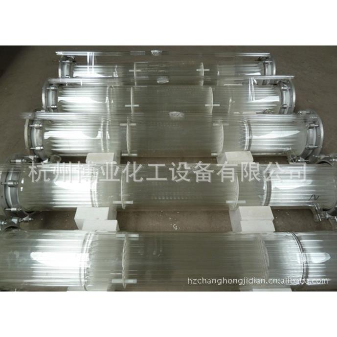 专业高硼硅玻璃冷凝器 5平方列管冷凝器 耐高温玻璃冷凝器