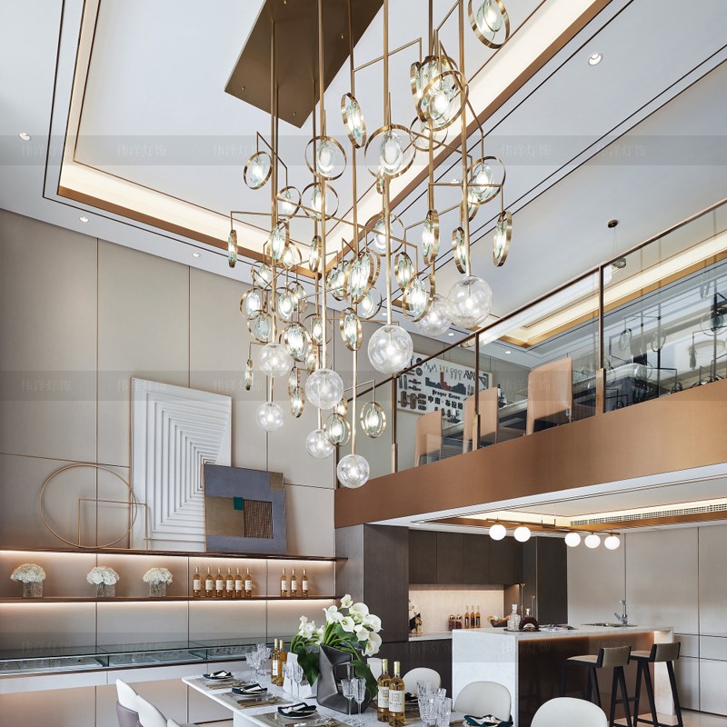 餐厅吊灯定制灯具店铺商用餐饮店咖啡店餐桌灯展厅公司酒店前台灯