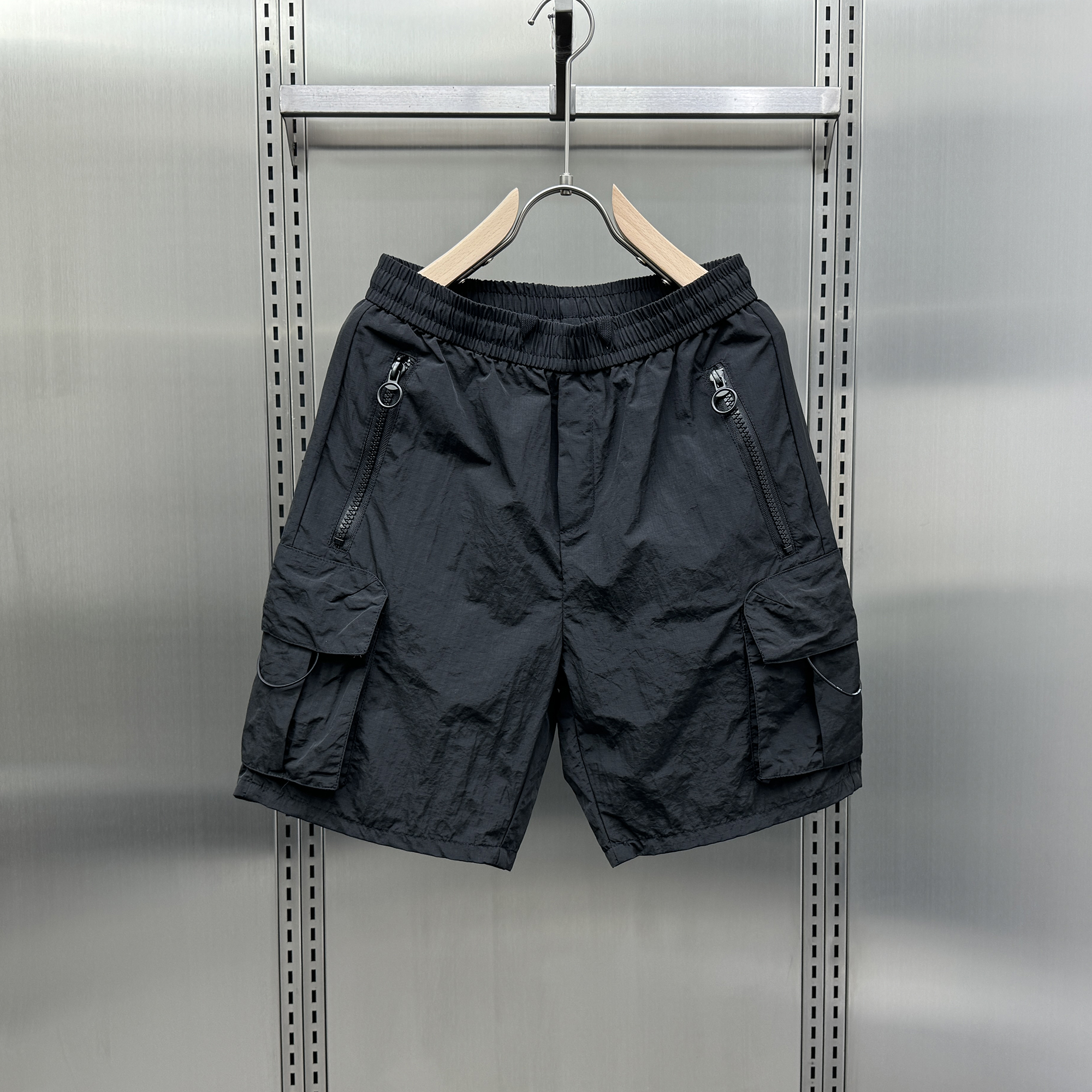 日系户外多口袋工装短裤男夏季薄款冰丝速干运动裤宽松百搭五分裤