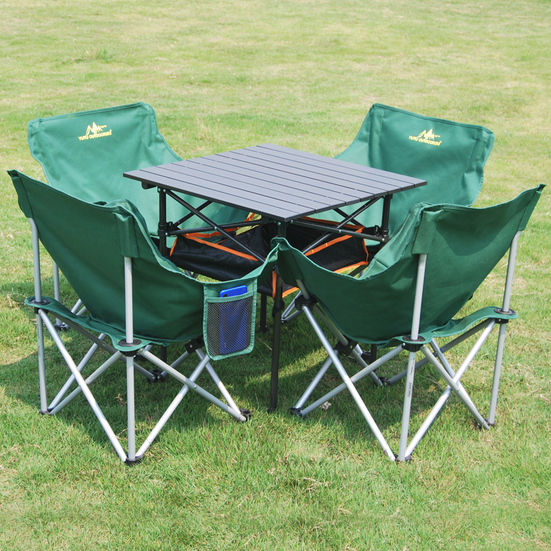 超轻便携式户外折叠桌椅套装自驾游露营装备组合野餐烧烤铝合金桌