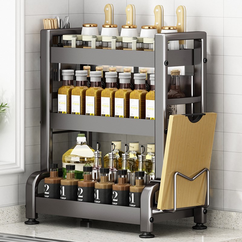 厨房调料瓶罐置物架台面多功能家用调料品调味料灶台多层收纳架子