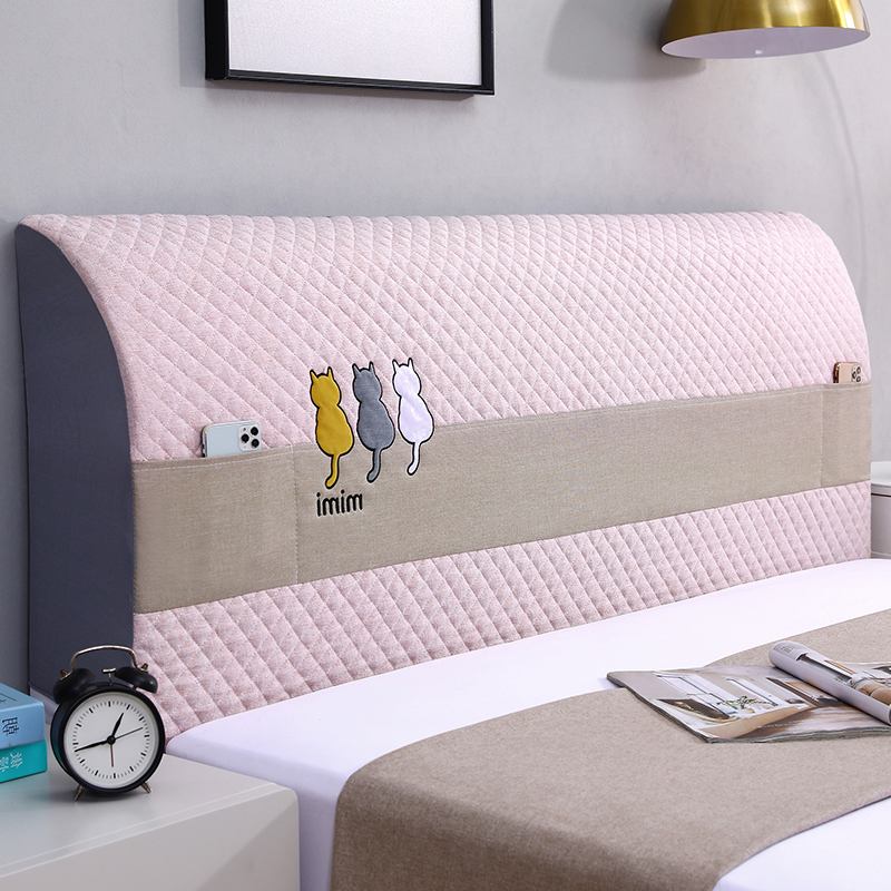 全包弹力床头罩床头套软包实木床靠背防尘保护套罩耐脏加厚可拆洗