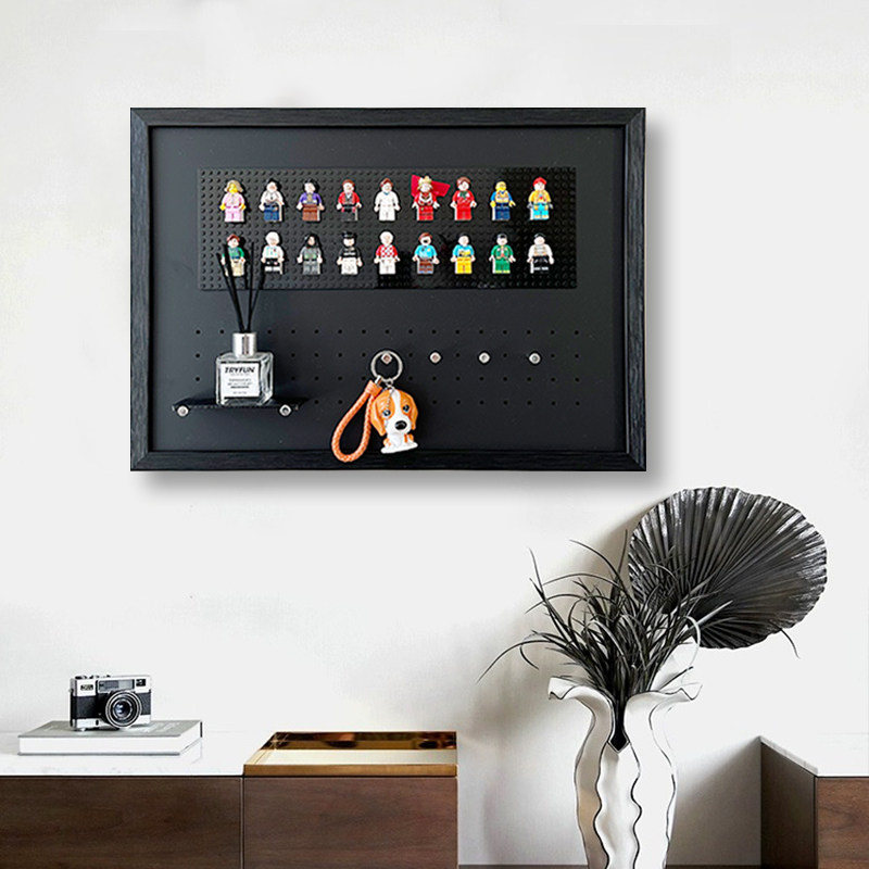 积木公仔洞洞板配电箱挂画电闸箱遮挡简约电表箱装饰画免打孔现代