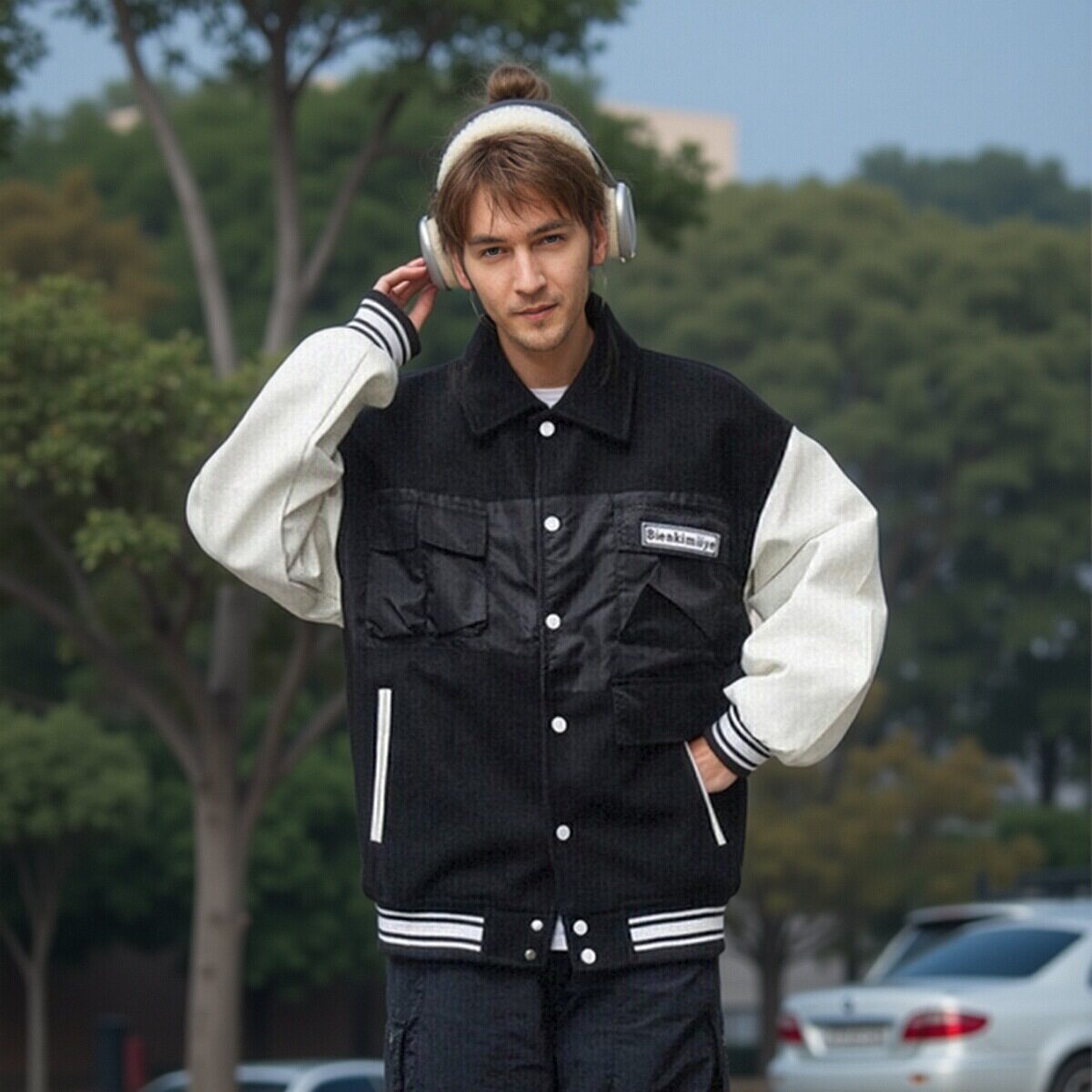 PICCA2025春秋季新品男女同款外套夹克运动户外棒球服潮流上衣男