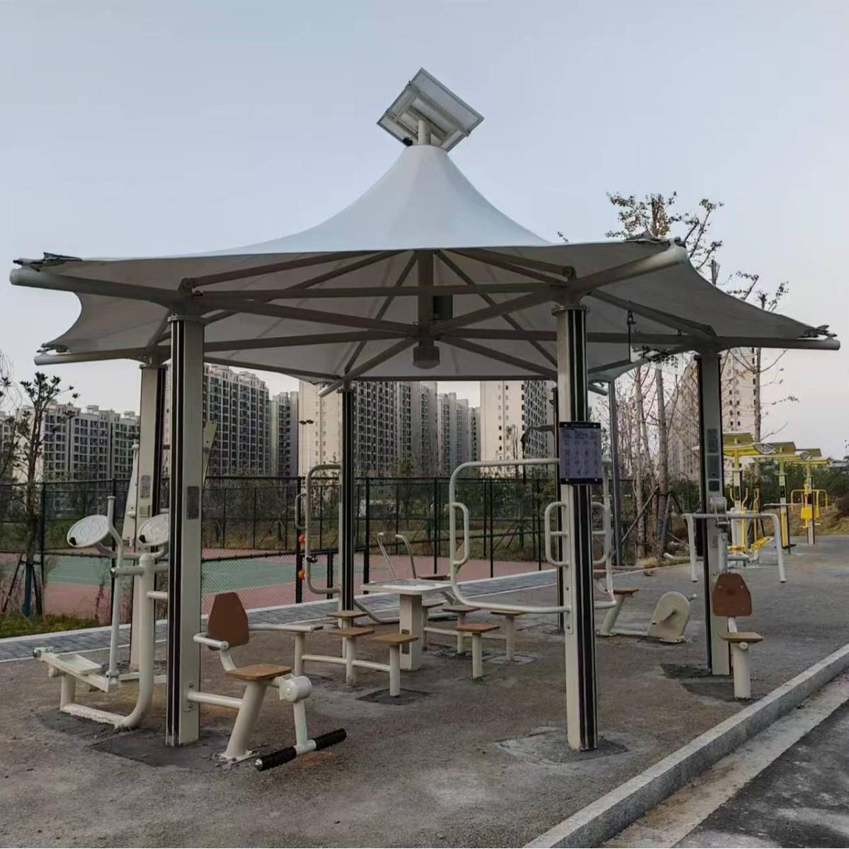 室外智能二代健身路径驿站划船器新国标体育器材太阳能小区公园