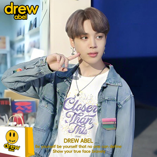 Jimin朴智旻T恤女款衣服短袖Closer Than This2026夏季网眼青少年