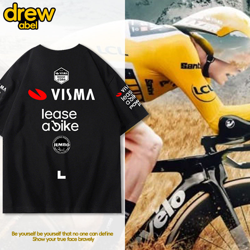珍宝车队T恤男赛车服夏季衣服圆领短袖公路自行车骑行服休闲宽松