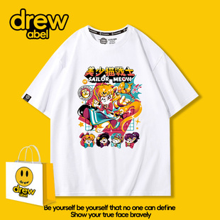 美少女战士联名T恤女水冰月月野兔衣服短袖2026夏季速干宽松潮流