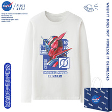 NASA假面骑士动漫联名长袖T恤男秋季体恤时王极狐创骑二次元衣服