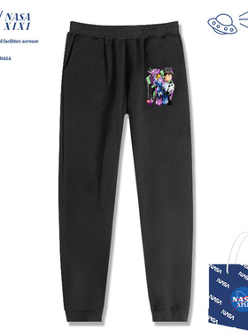 NAS Aeva福音战士联名长裤男秋冬新世纪明日香绫波丽裤子休闲裤潮