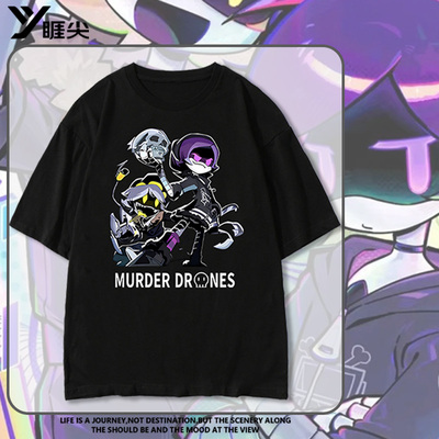 无机杀手Murder Drones短袖T恤男夏季动漫二次元周边衣服半袖潮