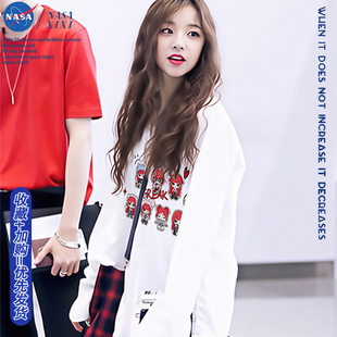 外套秋款 NASA GIDLE宋雨琦卫衣女圆领卡通YUQ1衣服Minnie应援同款