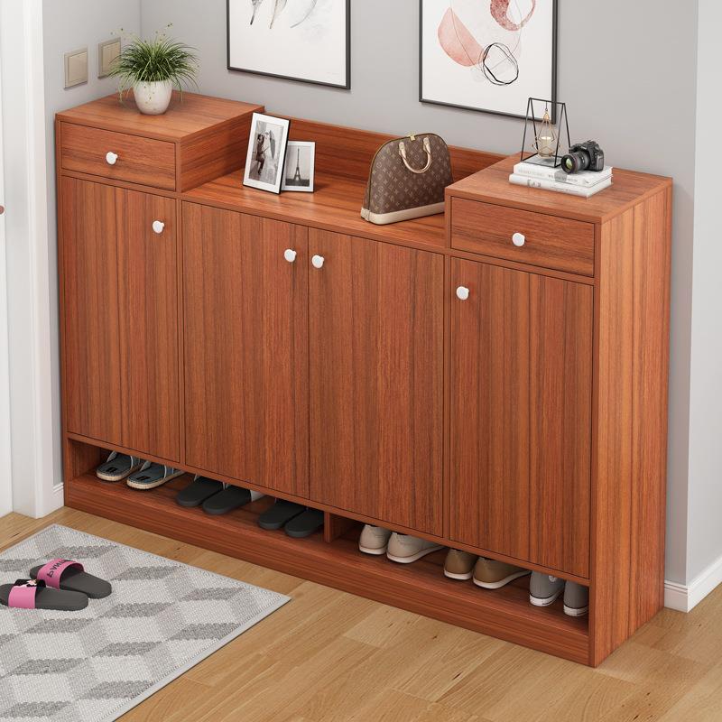 鞋柜家用门口大容量简易玄关柜北欧经济型阳台收纳进门储物柜鞋架