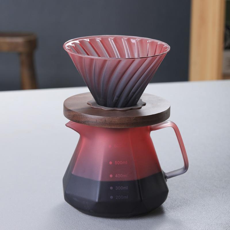 手冲玻璃咖啡壶V60滤杯咖啡过滤器漏斗分享壶滴漏壶挂耳过滤杯