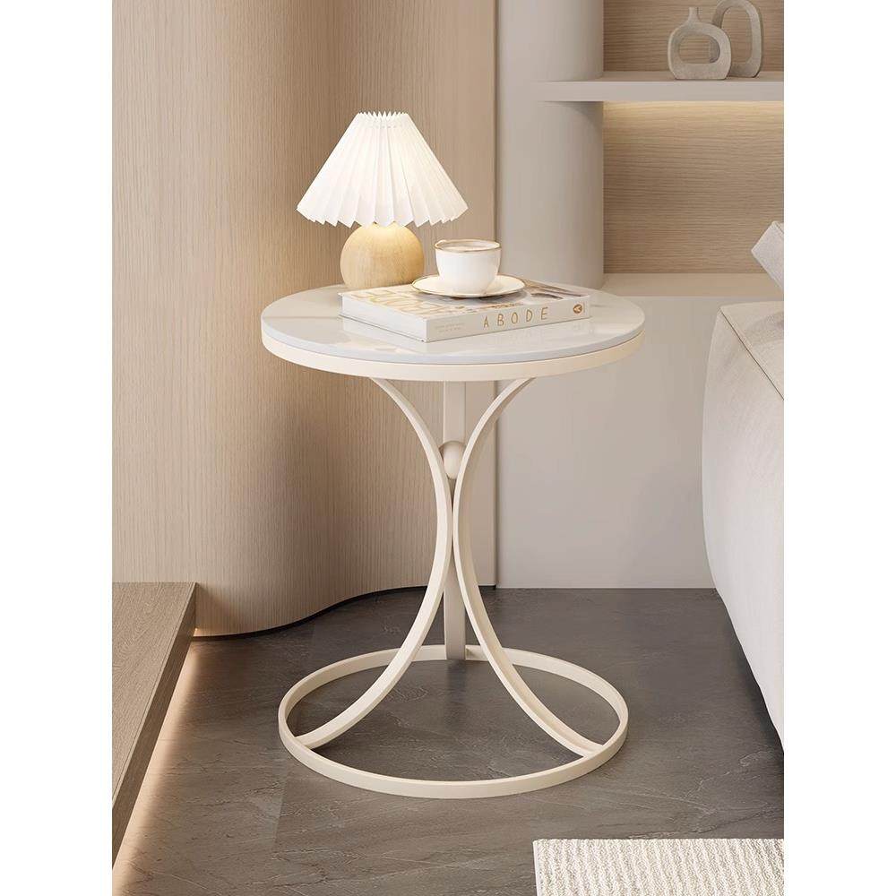 奶油风轻奢岩板边几小茶几客厅沙发角几简约可移动阳台小圆桌边柜,电子元器件市场,其它元器件,淘宝优惠券,粉丝福利购,淘宝优惠卷