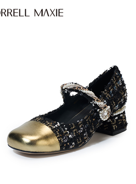 精致饰扣小香风面料流行玛丽珍单鞋｜Morrell Maxie｜MW253074BK