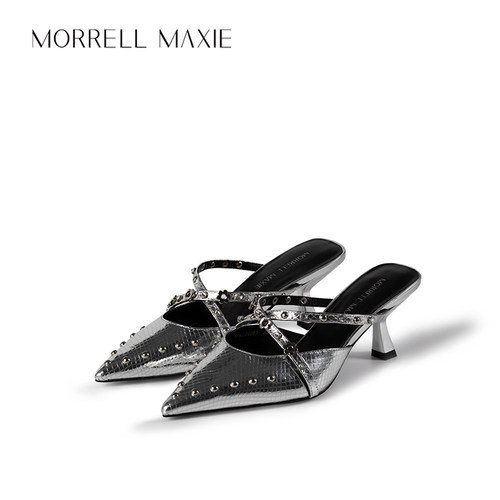 MorrellMaxie简约铆钉高跟鞋