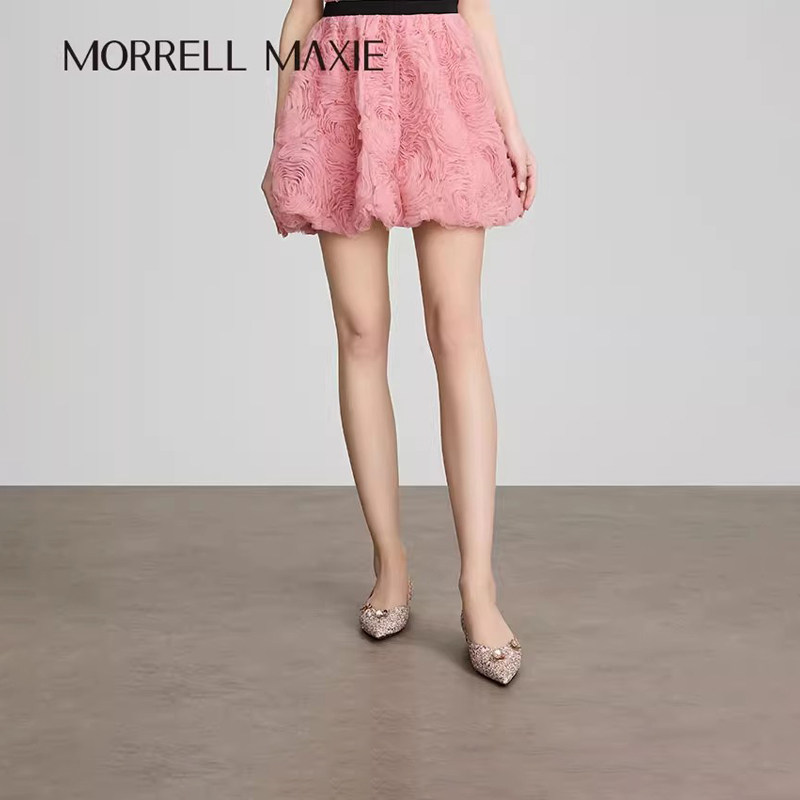 Morrell Maxie粉色平底鞋女2025春季新款小羊皮单鞋|MW251013PK
