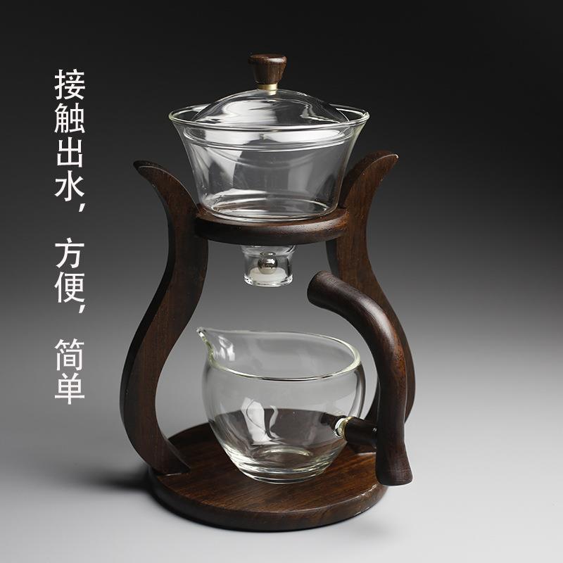 自动茶具半自动功夫套装创意懒人泡茶器茶壶宫灯玻璃送礼复古风