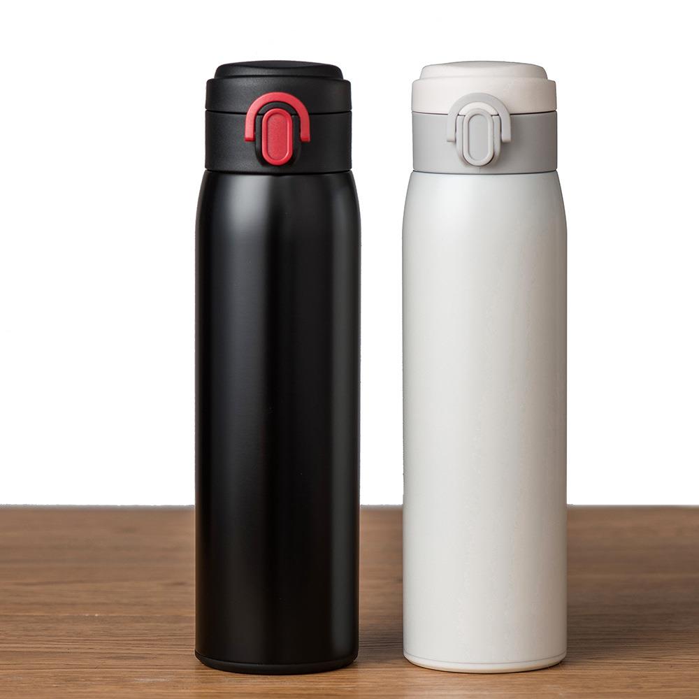 新品不锈钢弹跳保温杯学生创意真空商务保温杯户外水杯礼品杯