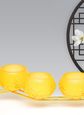 玻璃合金中式佛堂装饰摆件