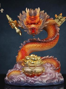 合成与玉石粉中式佛堂装饰摆件