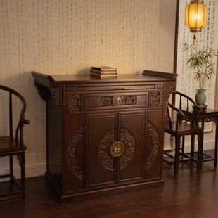 财神新中式佛柜佛堂客厅上供香实木桌中堂神台供桌佛台香案家用