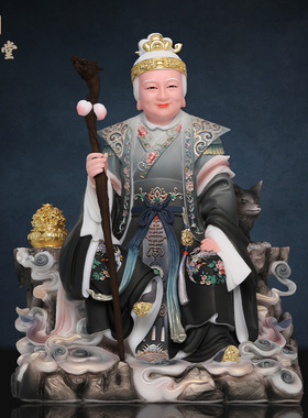 合成玉石粉中式佛堂装饰摆件