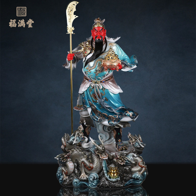 武财神关公神像供奉像家用生意人摆件办公室关公关二爷佛像提刀