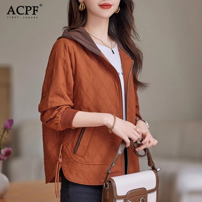 连帽短款外套女士春季新款时尚潮牌休闲舒适简约百搭薄款开衫上衣