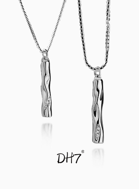 DH7梧桐树情侣项链钛钢吊坠