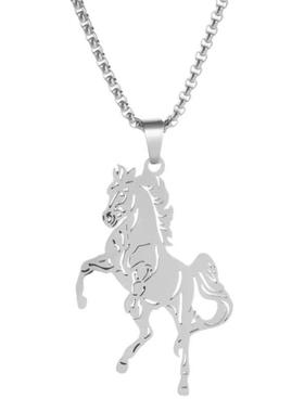 DH7马到功成吊坠项链男款毛衣链