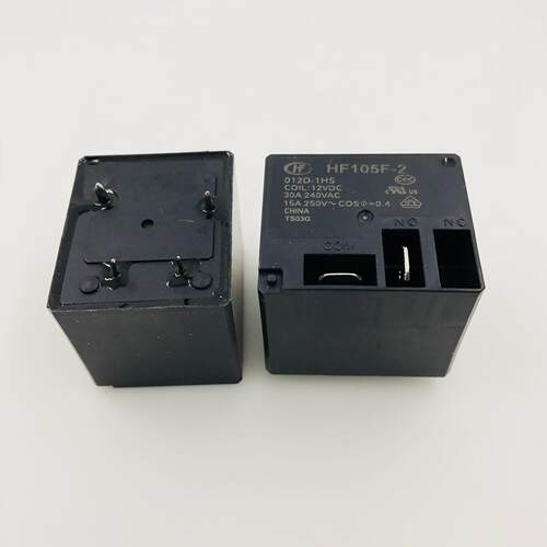 宏发继电器HF105F-2-012D-1HS一组常开4脚30A240VAC线圈电压12VDC