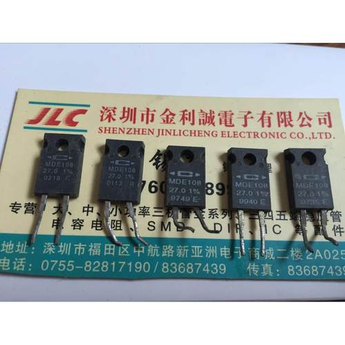 【实体店】MDE108-27.0-1%美国CADDOCK无感电阻原装拆机