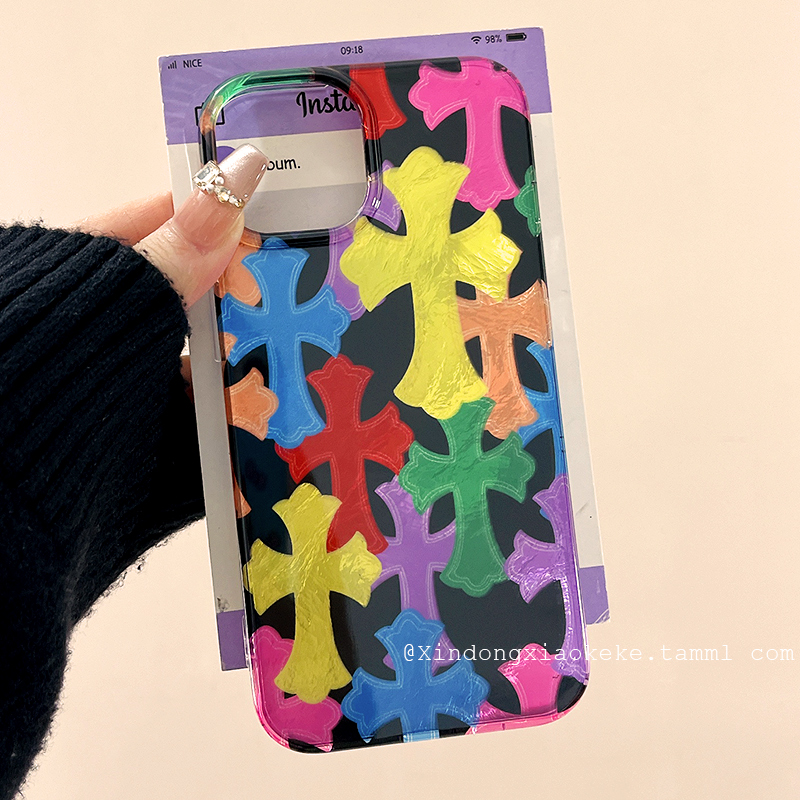 彩色克罗心适用苹果手机壳