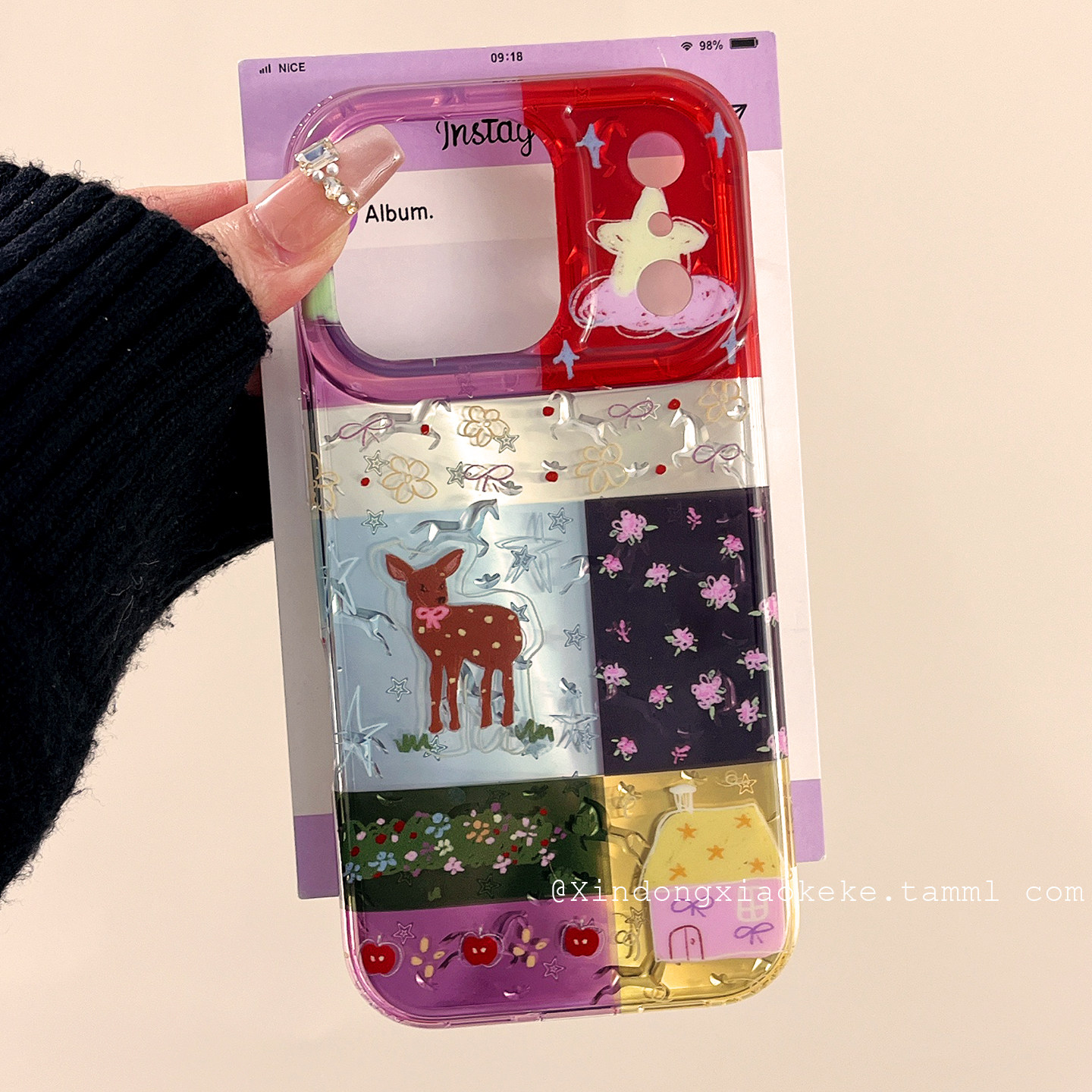 ins少女心小碎花星星小鹿适用苹果iPhone17ProMax手机壳16pro新款15高级感13小众14promax硅胶17pro创意全包,3C数码配件,手机保护套/壳,淘宝优惠券,粉丝福利购,淘宝优惠卷