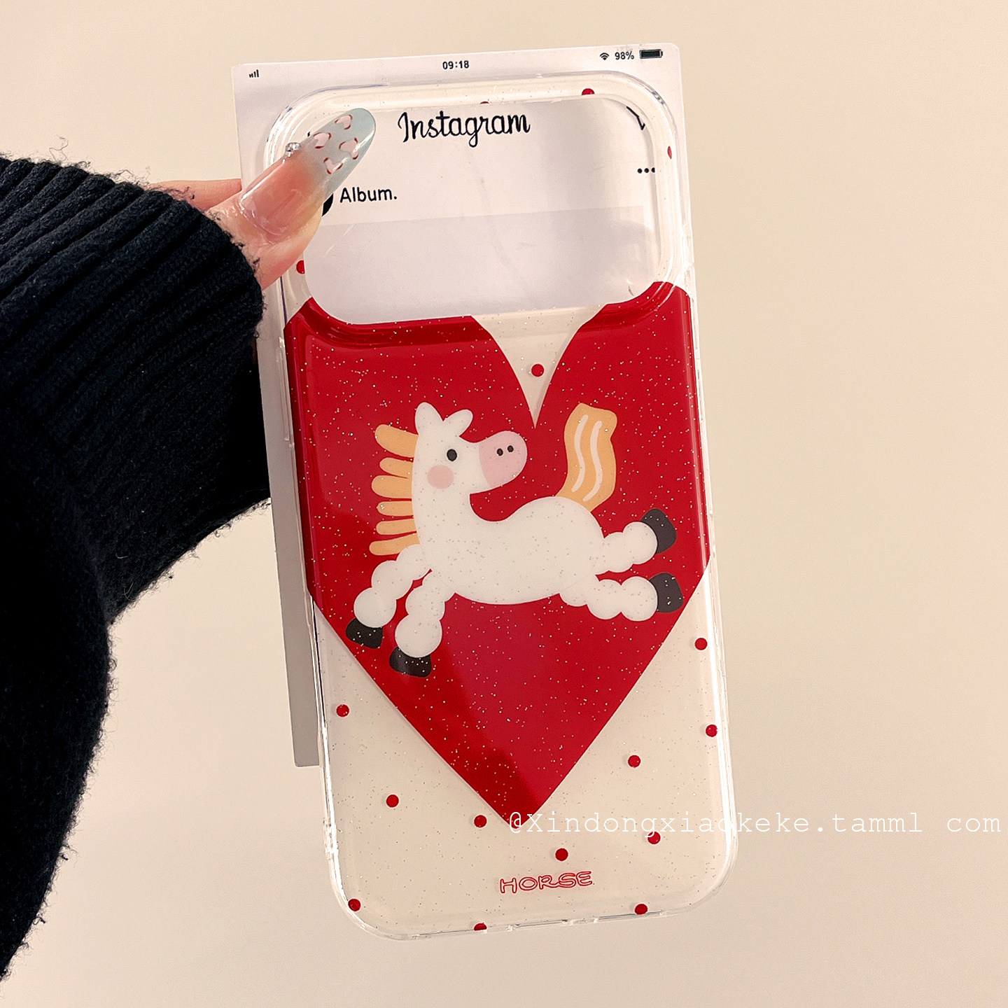 可爱新年红爱心好运小马适用苹果iPhone17ProMax手机壳16pro新款15小众14pro马年15promax硅胶17pro全包13女,3C数码配件,手机保护套/壳,淘宝优惠券,粉丝福利购,淘宝优惠卷