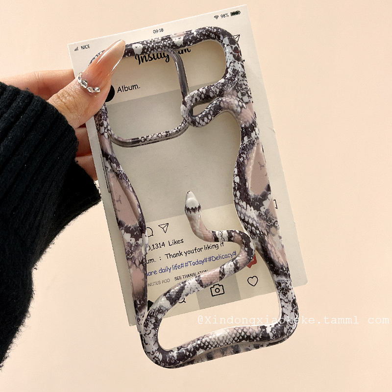 高级感个性创意蛇手机壳