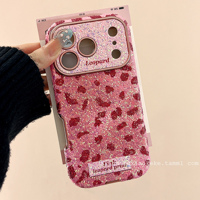 大视窗豹纹适用苹果手机壳