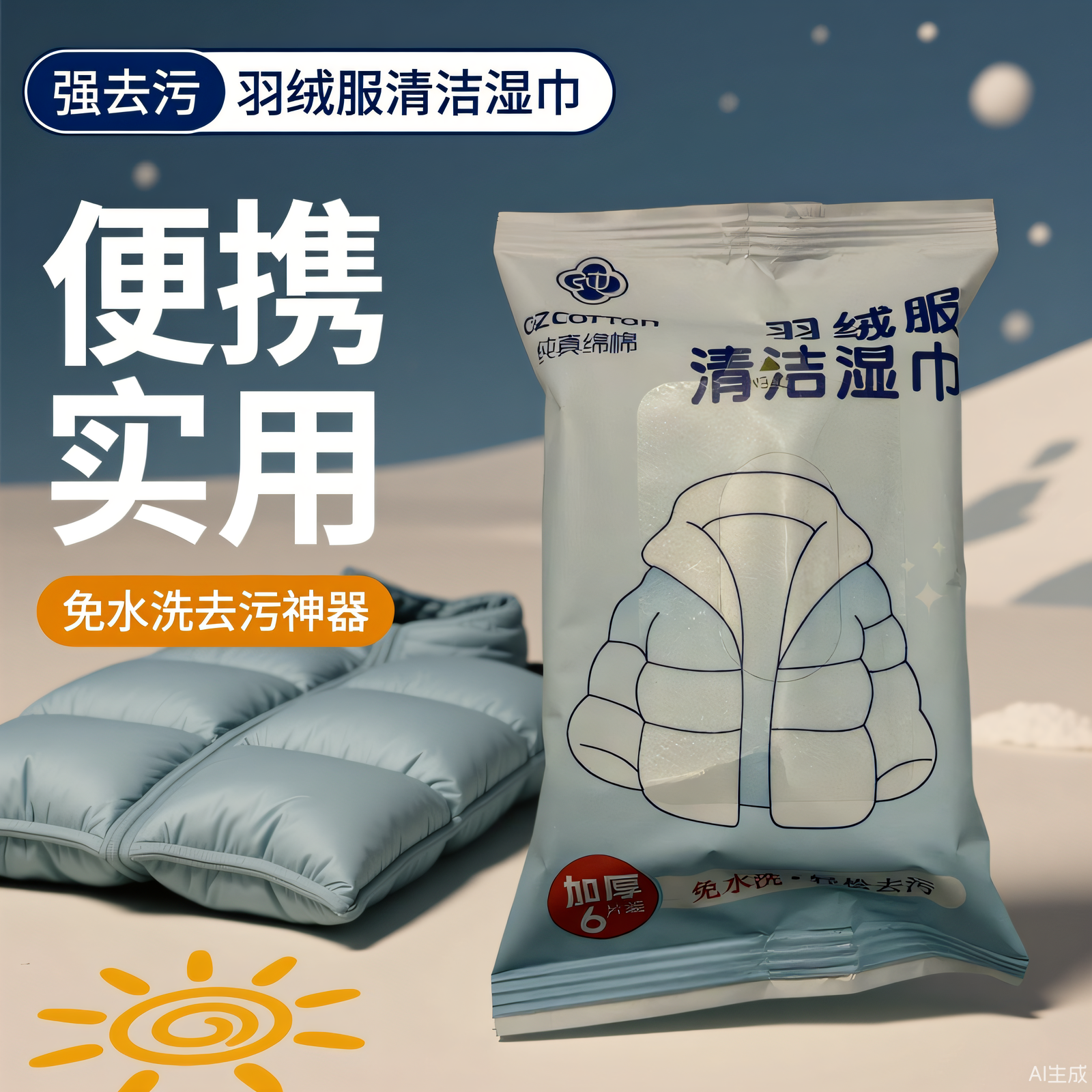 纯真绵棉羽绒服清洁湿巾免水洗强力去污便携实用衣物去渍湿纸巾,洗护清洁剂/卫生巾/纸/香薰,衣物去污湿巾,淘宝优惠券,粉丝福利购,淘宝优惠卷