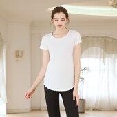 y健身服速干衣短袖 薄款 显瘦网红气质运 专业瑜伽服上衣女夏季 新品