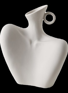 极速复古怀旧陶瓷花瓶摆件客厅装饰奶油J风棕色侘寂风民宿设计软