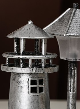 极速创意塑料灯塔风车小夜灯x复古节日家居礼品学生男女小孩礼物