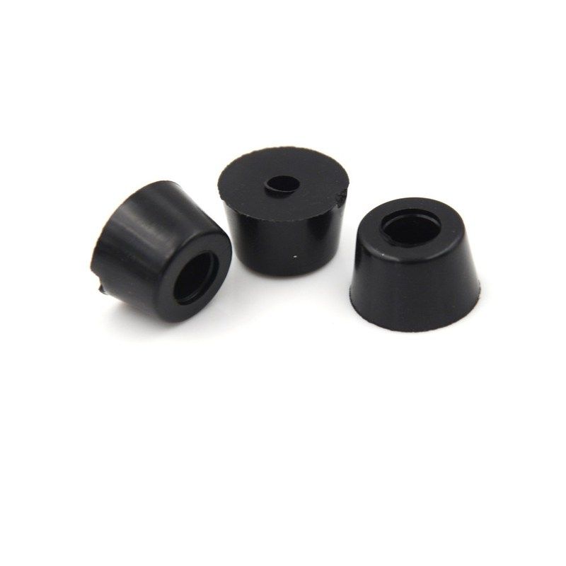 极速10Pcs 17 x 10mm Circular Black DuHrable Rubber Instrumen