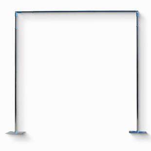 极速婚庆背景架伸j缩杆道具婚礼舞台布幔纱幔架子不锈钢支架KT板