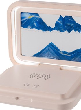 极速3D沙画创意折叠台灯无线充电蓝牙音箱装O饰品乔迁礼物触摸小