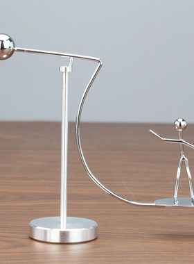 极速高脚不倒翁旋转小p铁人创意网红减压桌面装饰滑雪橇冲浪铁人