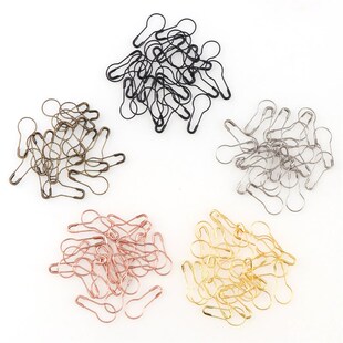 Calabash Meta 极速100Pcs Pins Shape Safety Pear Metal GoCurd