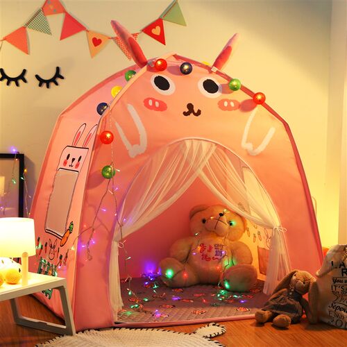 极速蒙古包儿童帐篷户外室内公y主城堡宝宝游戏屋睡觉用小房子秘
