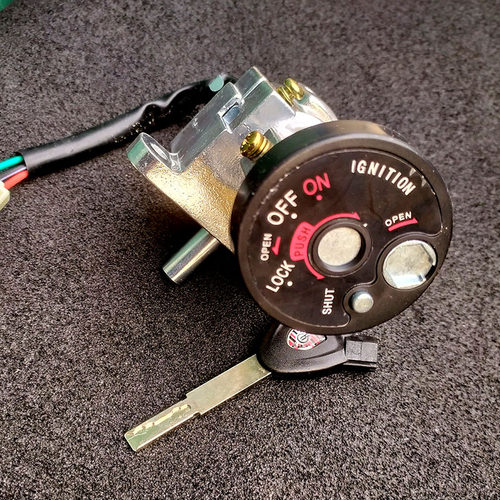 新品48CC 125T尚士鬼火踏板摩托车E 助力车 全车锁 一体锁 防盗锁